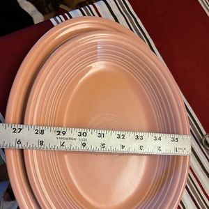 Beauty Rose/Apricot FIESTA Platters and dishes